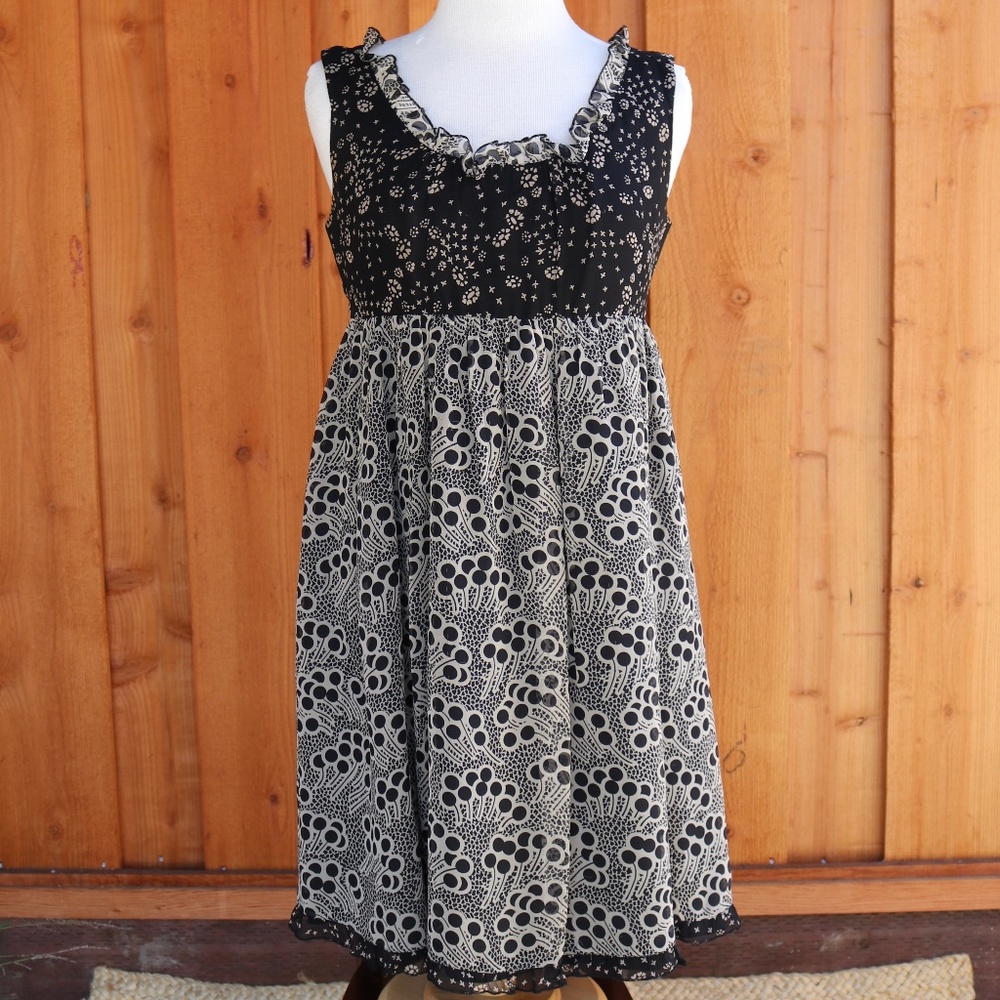 Vintage Anthropologie X Anna Sui Silk Dress
